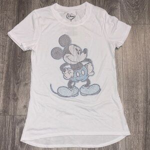 Disney White and Blue Mickey Mouse shirt